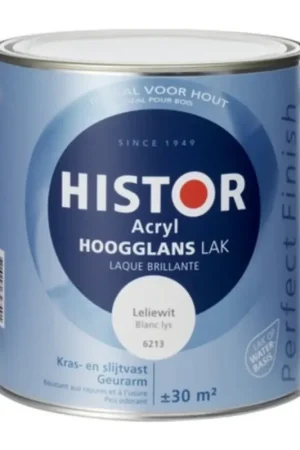 Histor Perfect Finish Acryl Hoogglans Leliewit voor Binnen Korting